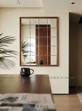 中古风壁挂镜子装饰画餐厅墙面艺术复古2026热卖挂画摆上墙高级感