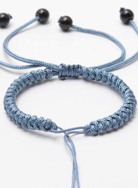 红绳可穿平安扣半成品脚炼编织diy铜钱男女饰品手绳炼成人脚踝炼