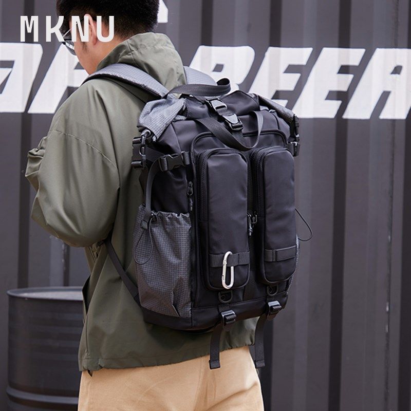 男士大容量防水电脑双肩包男款A学生背包男生户外旅行机能登山书,淘宝优惠券,粉丝福利购,淘宝优惠卷