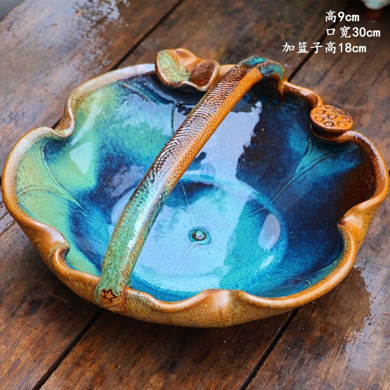 创意手工陶盆流水摆件庭院造景陶瓷水缸水培无孔花盆老式陶罐大缸,淘宝优惠券,粉丝福利购,淘宝优惠卷