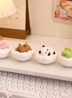 不倒翁桌面摆件可爱情绪稳