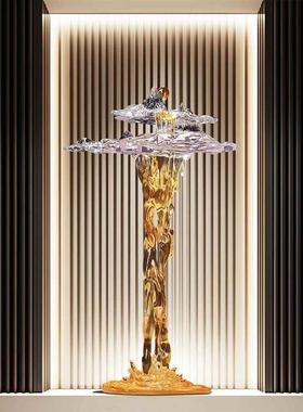 流水假山摆件进门入户玄关