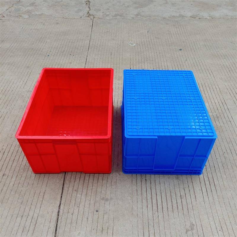 厂供应新A特号箱710*550*80MM塑料周转箱红色不良品塑料箱 - 图1