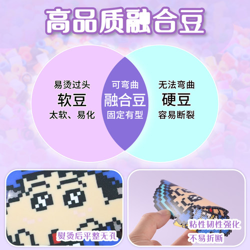 Mriya拼豆豆手工diy套装高品质立体融合豆拼豆套装MARD同色号 - 图2