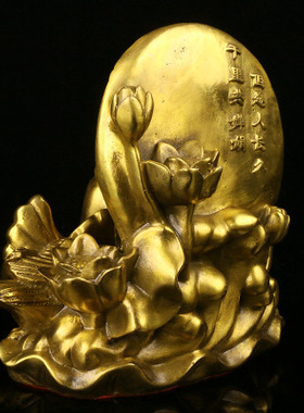 纯铜鸳鸯戏水鸳鸯摆件结婚 婚庆 礼品 缘份家居客厅风水装饰品