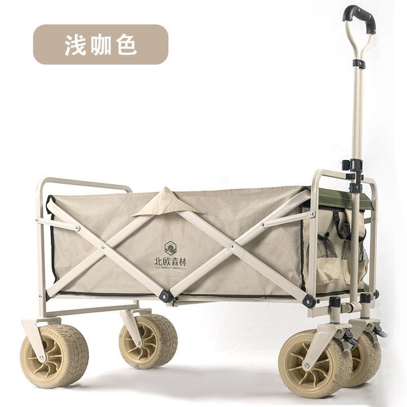 户外可折叠营地车露营车小推车野餐车便携式郊游野U营手拉车摆摊 - 图2
