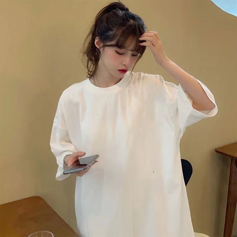 高个子加长版e下装消失中长款t恤女遮屁股大码200斤T恤裙2025新款,淘宝优惠券,粉丝福利购,淘宝优惠卷
