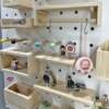 Solid wood hole board accessories custom wall storage bookshelf simple entrance wooden partition hole hanging board rack