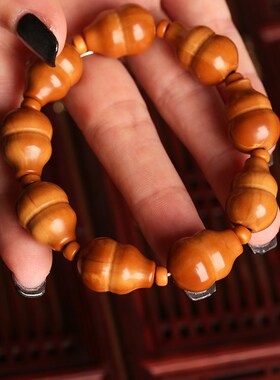 精品橄榄核老油核福寿双q全葫芦手串单籽挂件男女文玩手链原籽雕