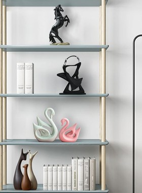 办公室书架装饰品家居轻奢北欧工艺品电视柜酒柜红酒架桌面小摆件