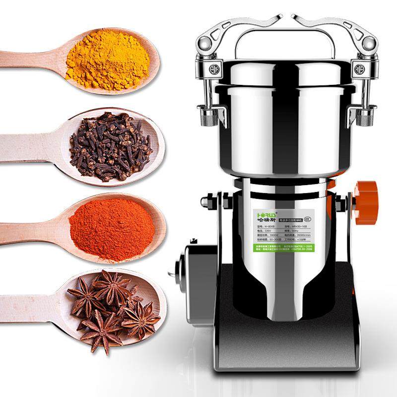 哈瑞斯800克不锈钢中药粉碎机安全保护断电开关中药材三七打粉机,淘宝优惠券,粉丝福利购,淘宝优惠卷