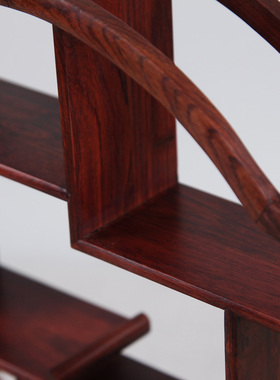 红酸枝博古架实木工艺品装饰创意家居饰品客厅办公室