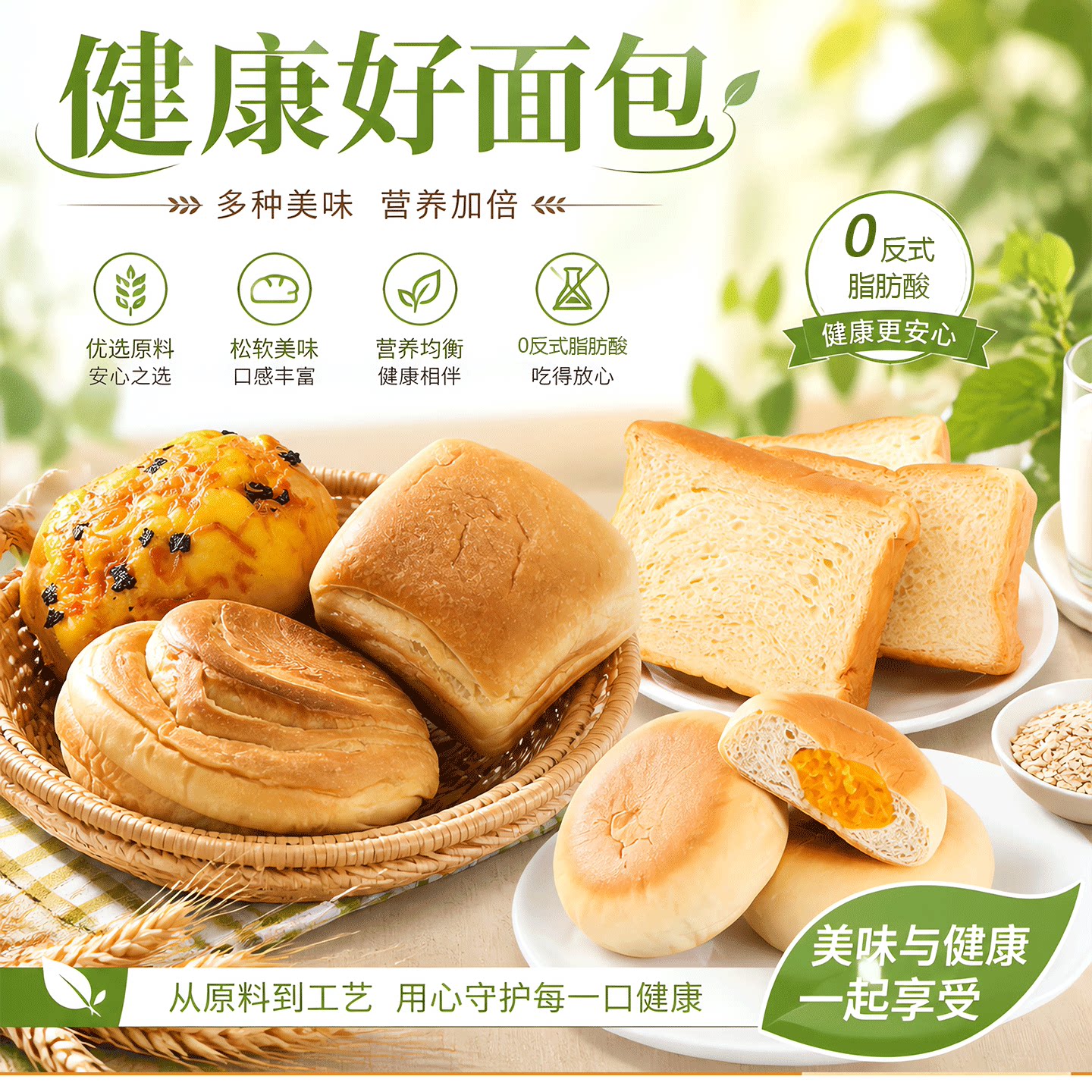 香中你吃惑全蛋液厚切吐司早餐夹心面包欧式面包代餐糕点独立包装