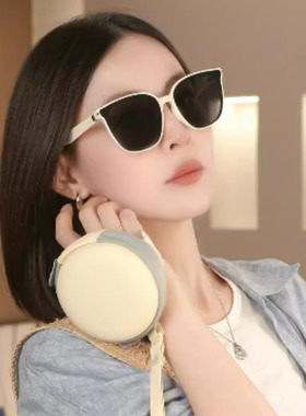 夏日防晒可折叠墨镜女高级感防紫外线时尚百搭女款太阳镜2025新款