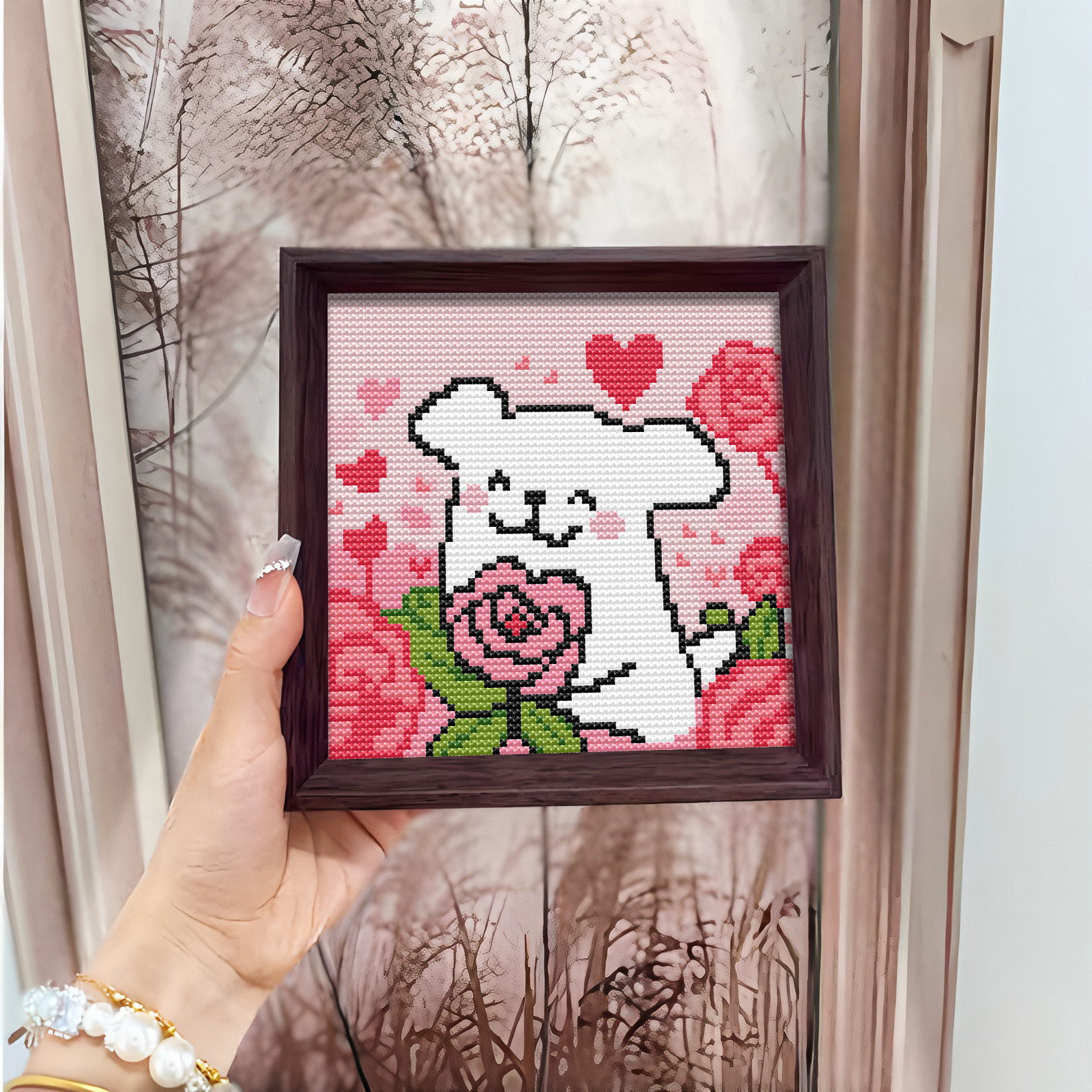 【线条小狗】十字绣2026新款线绣带框摆台卡通动漫简单刺绣手工秀,淘宝优惠券,粉丝福利购,淘宝优惠卷