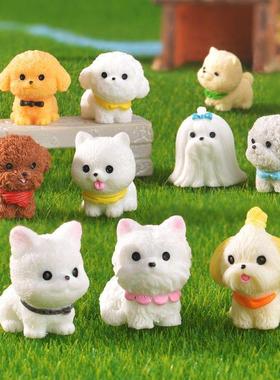 微缩可爱迷你小狗柯基名犬模型摆件桌面工位电脑装饰治愈系小物件