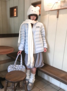 韩系米菲兔护耳针织帽显脸小