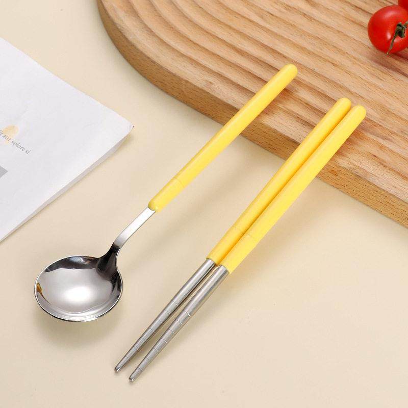 创意折叠餐具不锈钢304旅行野营风格户外可移动便携式餐具两件套,淘宝优惠券,粉丝福利购,淘宝优惠卷