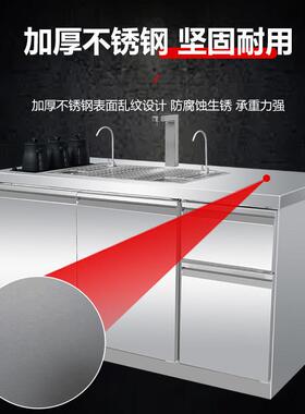 （定制）咖啡吧台水吧一体柜不锈钢吧台调酒台