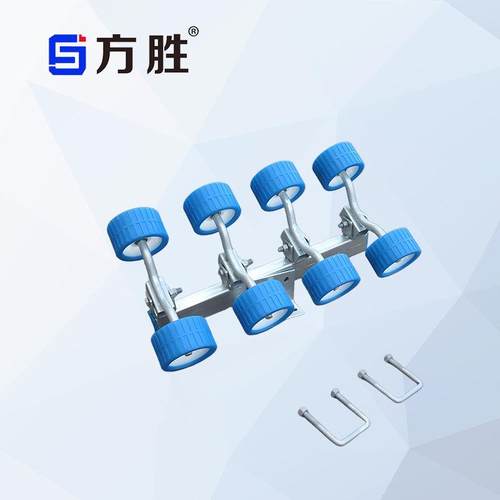 拖车配件游艇摩托车艇船用拖车轮橡皮艇拖车新款侧轮滚轮组支架 - 图0