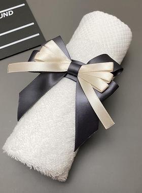 酒店样板房间毛巾扣蝴蝶结捆绑拉花装饰品摆件展厅卫生间浴巾扎带