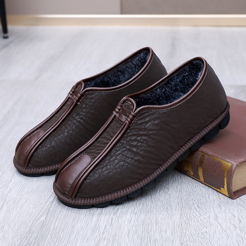 老北京布鞋男鞋冬季加绒保暖防滑防水中老年洒鞋休闲中老年爸爸鞋,淘宝优惠券,粉丝福利购,淘宝优惠卷