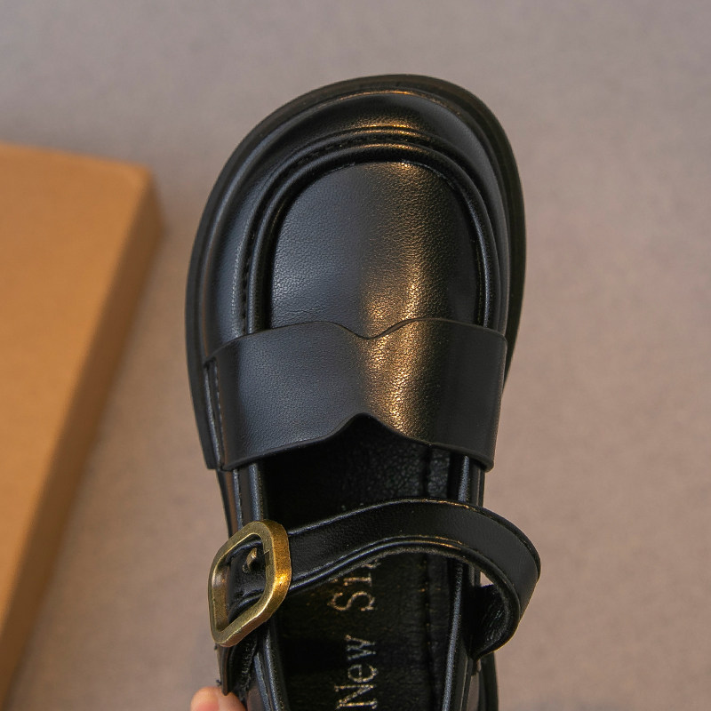 儿童皮鞋2023春秋新款男童鞋子女童公主鞋软底休闲黑色单鞋豆豆鞋,淘宝优惠券,粉丝福利购,淘宝优惠卷