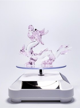 玻璃生肖龙摆件创意生日礼物手工琉璃属相十二生肖水晶动物龙车载
