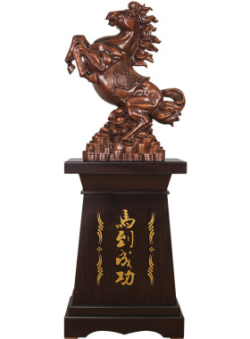 落地马到成功摆件新店p公司办公室开业乔迁礼物酒店玄关大堂马装
