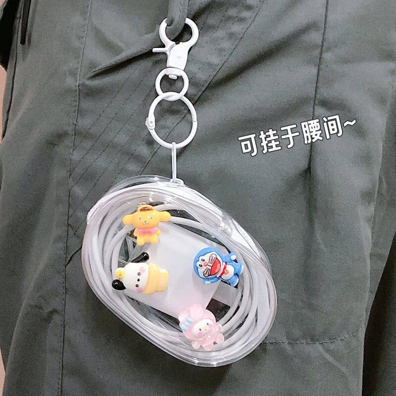 新款透明高颜值防水化妆包数据线随身便携式外出充收纳包数据线,淘宝优惠券,粉丝福利购,淘宝优惠卷