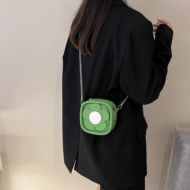 夏季时尚迷你小包包女童2024新款流行链条包零钱包粉色可爱小方包 - 图2