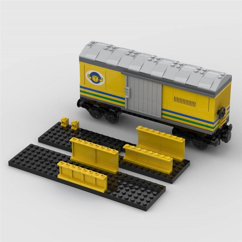 定制积木创意设计玩具圣诞列车柴油火车守车棚车轨道列车M7火车,淘宝优惠券,粉丝福利购,淘宝优惠卷