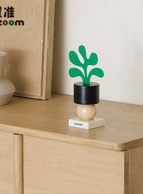 WOZOOM屋准艺术创意花盆摆件办公室客厅入户玄关桌面高级感装饰品