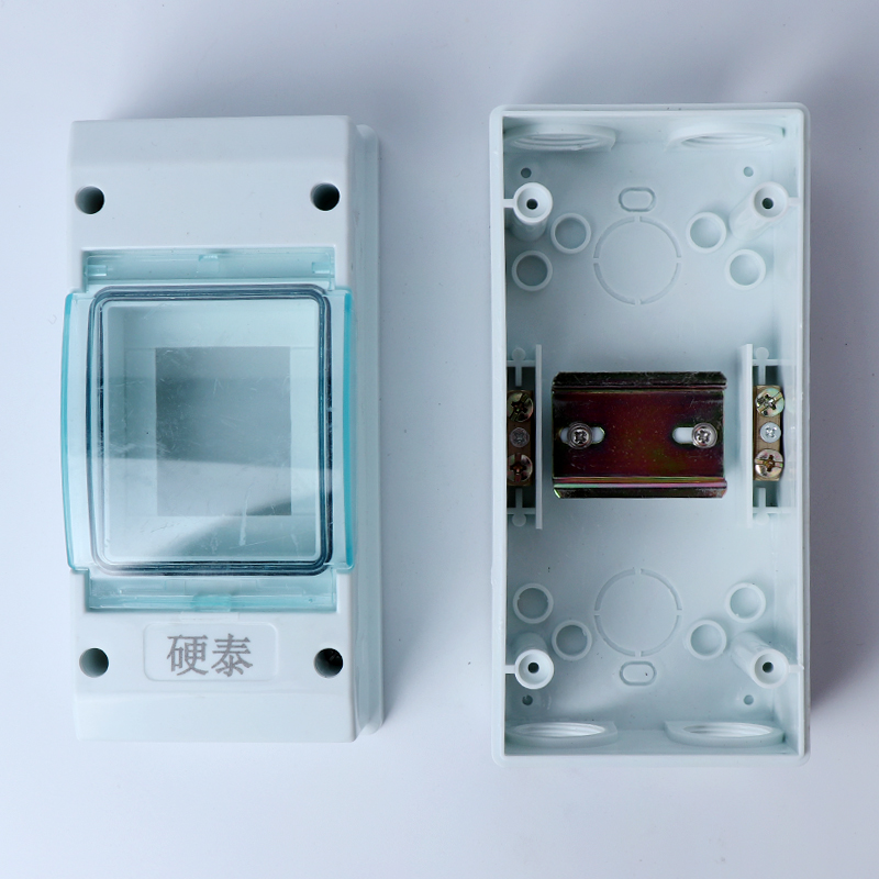 明装空调2-3位空气开关防水盒配电箱 2P空开盒 二三回路室外防雨 - 图2