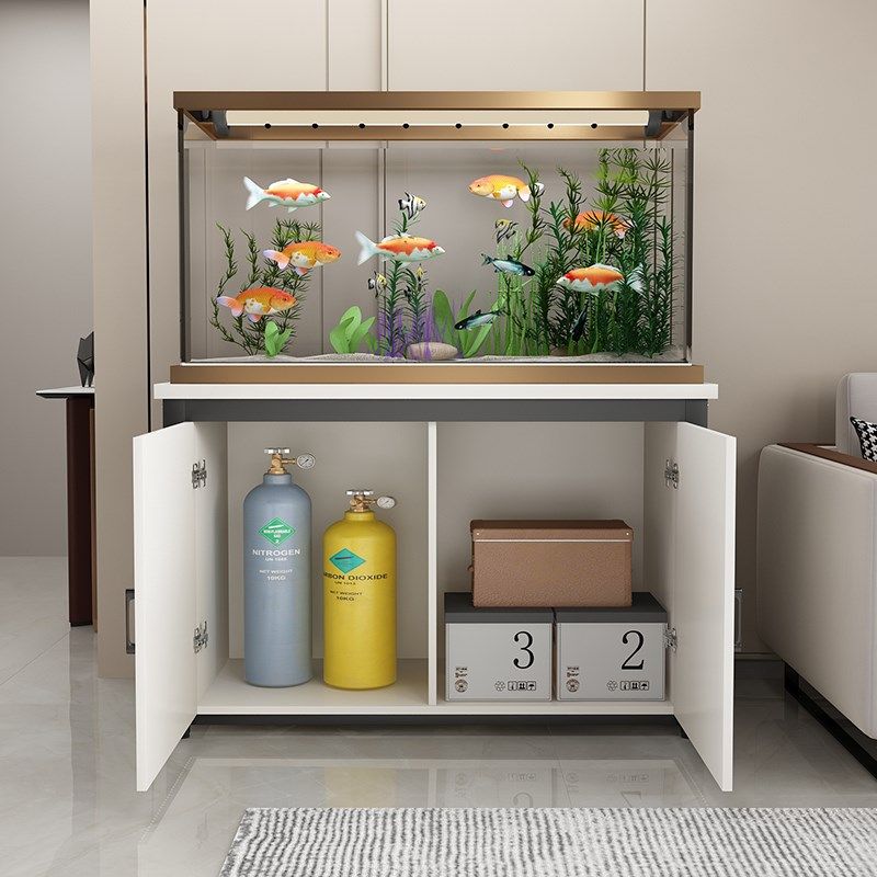 家用鱼缸柜超强承重鱼缸架收纳储物柜铁艺鱼缸底座底柜水族箱底架,淘宝优惠券,粉丝福利购,淘宝优惠卷