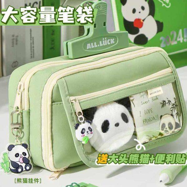 新款2024初中痛包女生颜值版文具盒三年二班感孩铅笔盒文具袋,淘宝优惠券,粉丝福利购,淘宝优惠卷