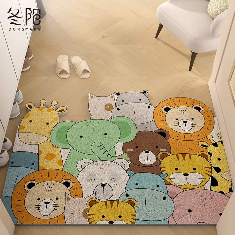 入户门地垫进门大门口玄关门垫卡通动物进户门P丝圈脚垫可裁剪地,淘宝优惠券,粉丝福利购,淘宝优惠卷