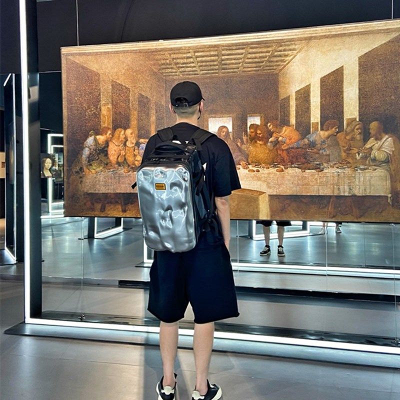 双肩包男潮流防水机o车包运动旅行骑行健身背包男女轻便休闲,淘宝优惠券,粉丝福利购,淘宝优惠卷