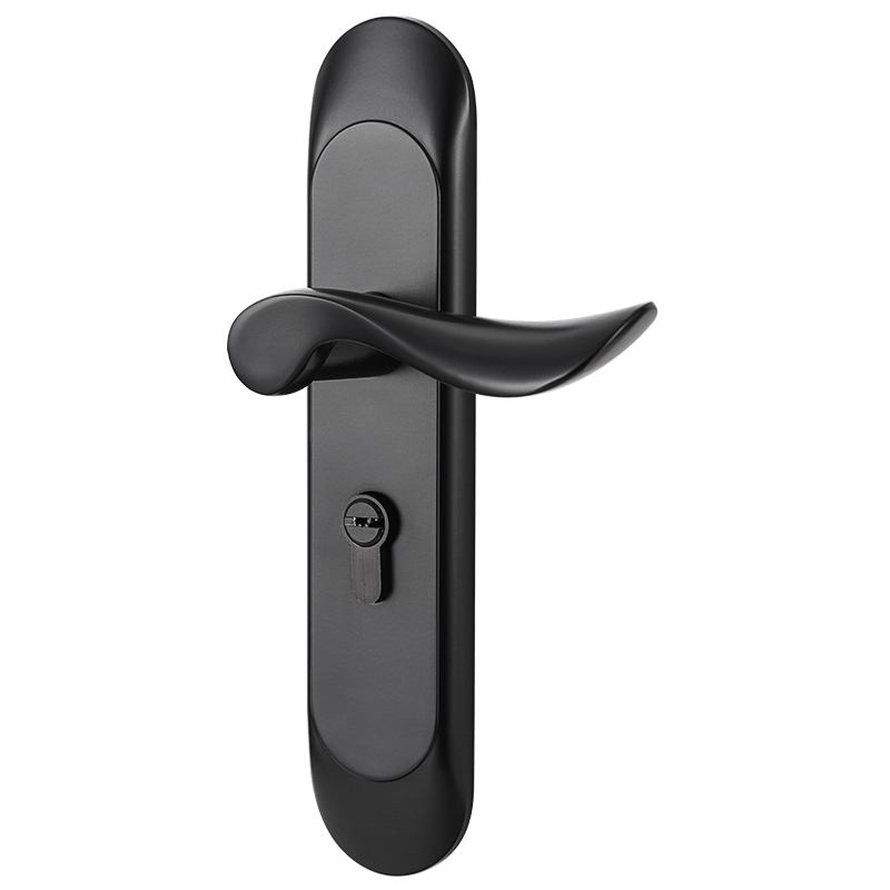 固特门锁室内卧室房门锁木门锁卫生间门把手免改孔家用通用型锁具 - 图2