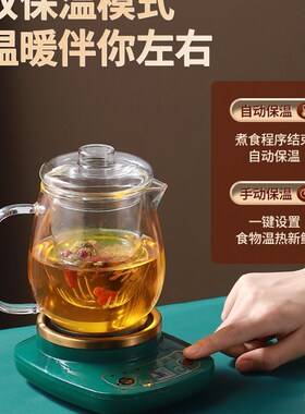 分体式陶瓷养生杯智n能养生壶炖补品煮粥杯办公室烧水杯花茶小炖