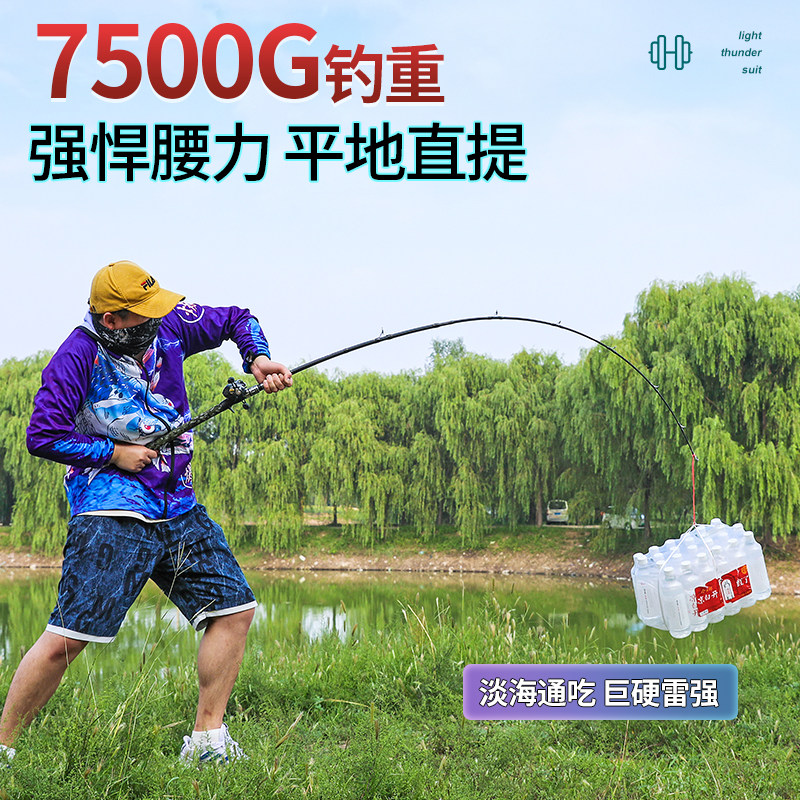 雷强竿套装XH调碳素打黑竿枪直柄水滴轮远P投竿重雷路亚竿超硬,淘宝优惠券,粉丝福利购,淘宝优惠卷