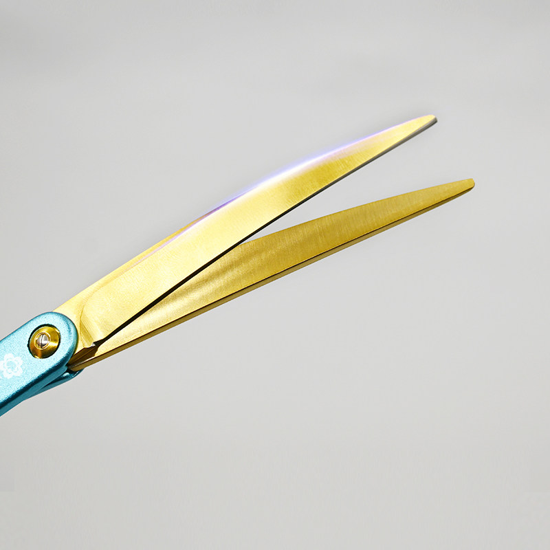 【YINGHUA PET】樱花宠物小弯分体剪刀VG10金色圆弧修圆翘剪MA,淘宝优惠券,粉丝福利购,淘宝优惠卷
