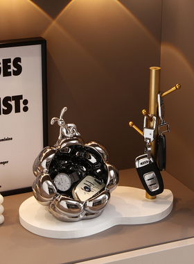 入户玄关摆件进门钥匙收纳客厅鞋柜装饰品门口置物架乔迁新居礼品