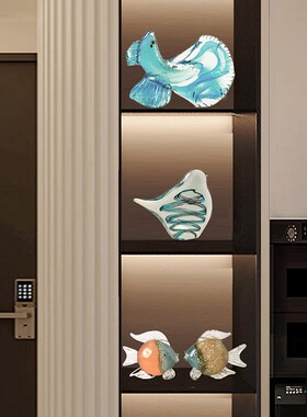 创意轻奢酒柜展示柜家居饰品摆件高档客厅玄关柜子装饰品摆设套组