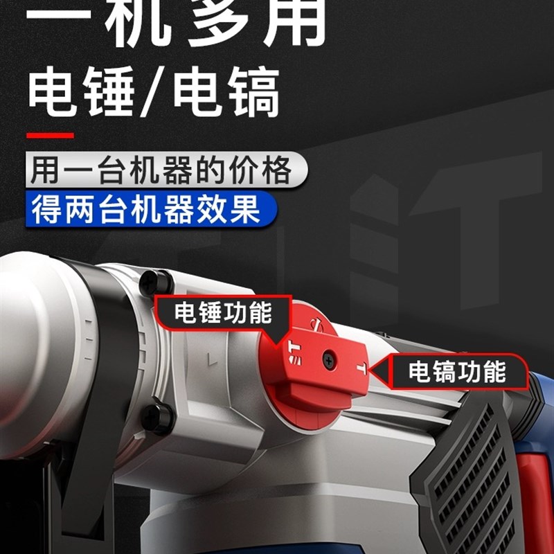 恒友两用电锤安全离合28t32t32c40c工业重型爆破电镐大功率冲击钻 - 图3