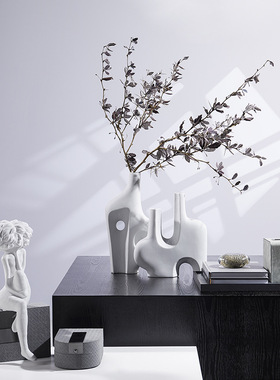 雕塑人物美女摆件新中式家居书房样板间售楼处陈设艺术装饰品软装