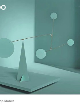 北欧定制款简约创意客厅桌面装修饰品摆件装饰平衡几何动态小摆件