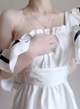胸链显波器锁骨链项链辣妹身体后背链绝美性感穿搭配饰镶钻男女款