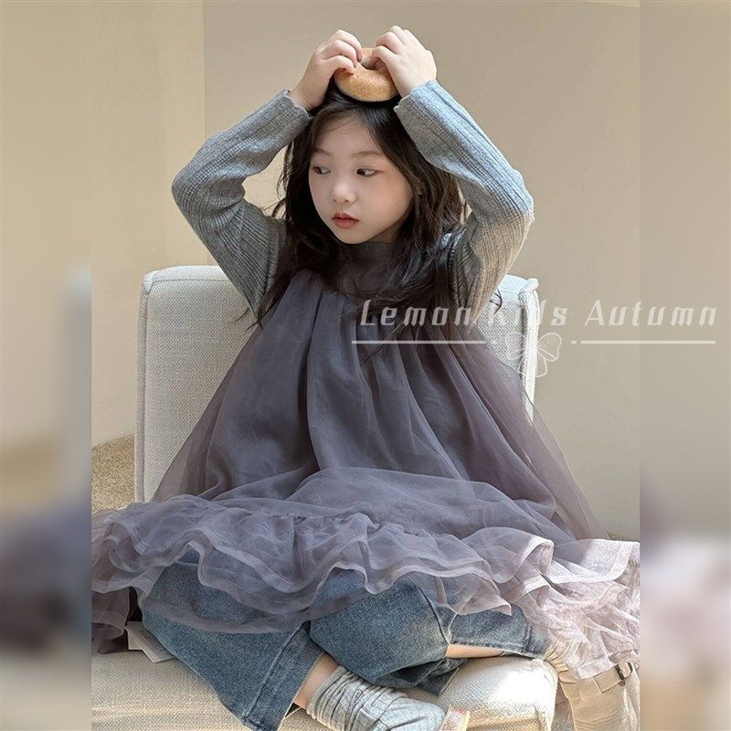 女童连衣裙套装2025秋季新款女孩吊带纱裙叠穿公主裙儿童秋装裙子,淘宝优惠券,粉丝福利购,淘宝优惠卷