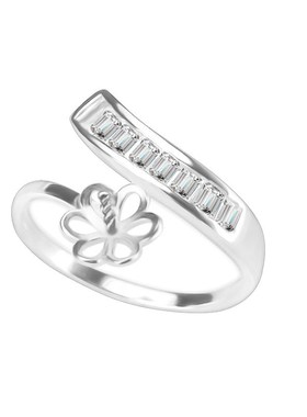 珍珠配件空托925银戒指女轻奢小众设计开口指环银饰品现货